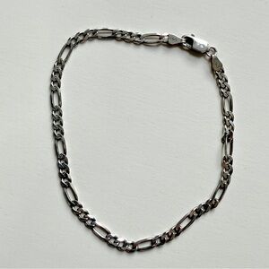 Italian 925 Starting Silver 7” Chain Bracelet